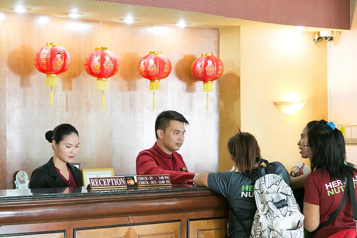 飯店櫃檯